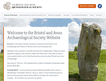 Tablet Screenshot of bristolandavonarchaeology.org.uk